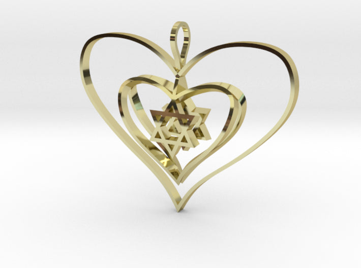 Alba's Heart A-Double-Domed 3d printed